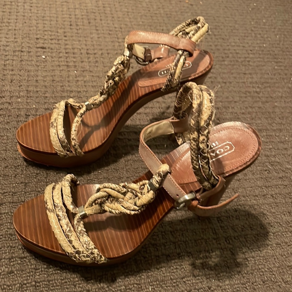Coach womens high heels
